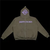 Sweats à capuche entièrement zippés pour hommes