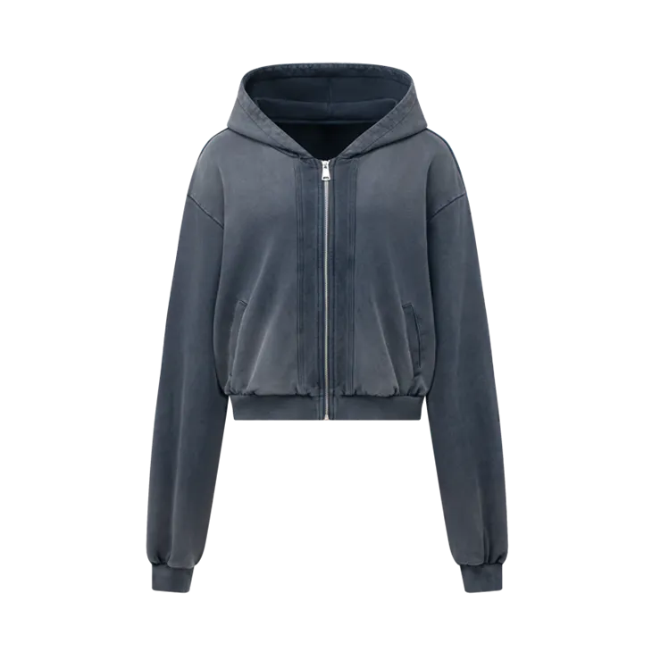 Sweat à capuche épais surdimensionné avec fermeture éclair, lavage à l'acide OEM, impression Kornit DTG, vente en gros