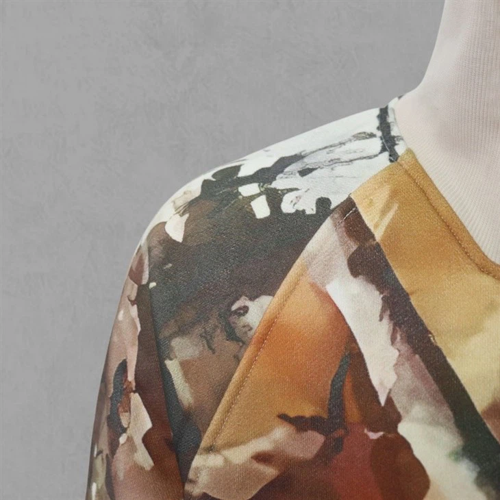 Zipper Printing Sweatshirt